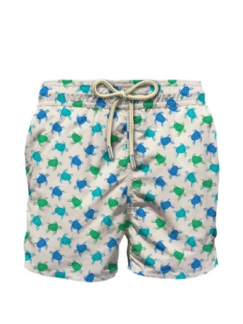 turtle print swim shorts by MC2 SAINT BARTH