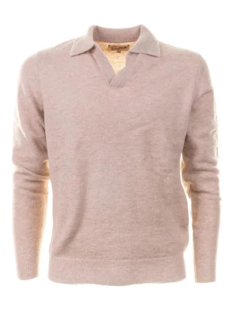 v-neck polo-collar sweater by MC2 SAINT BARTH