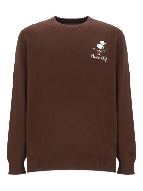 x Peanuts Snoopy embroidered crew-neck sweater by MC2 SAINT BARTH