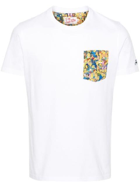 x The Simpsons Blanche cotton T-shirt by MC2 SAINT BARTH