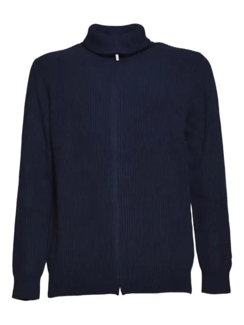 zip ribbed cardigan by MC2 SAINT BARTH