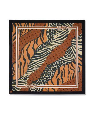 Animalier Silk Scarf by MCM