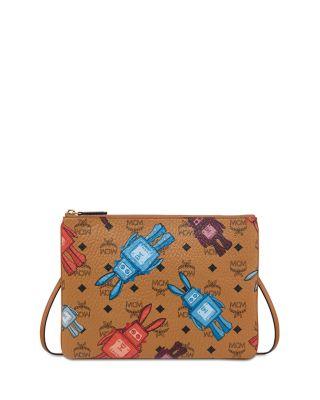 Aren Visetos Flat Pouch by MCM