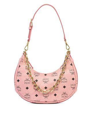 Aren Visetos Hobo Shoulder Bag by MCM