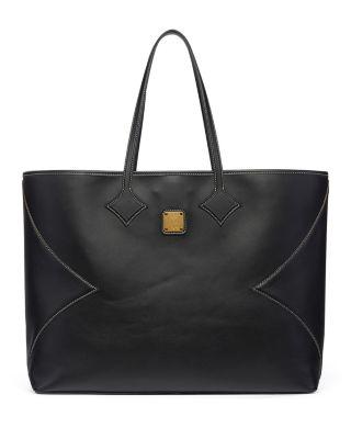 Dia Extra Large Leather Shopper Tote by MCM