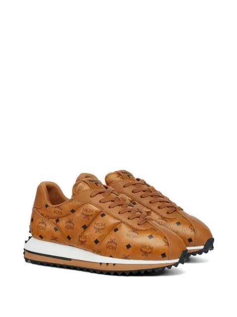 Diamante monogram quilted sneakers by MCM
