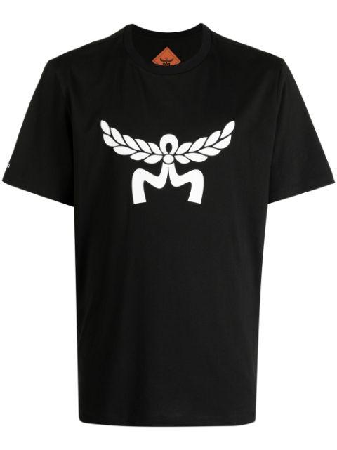 Laurel logo-print organic-cotton T-shirt by MCM