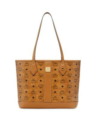 Liz Small Visetos Leather Tote by MCM