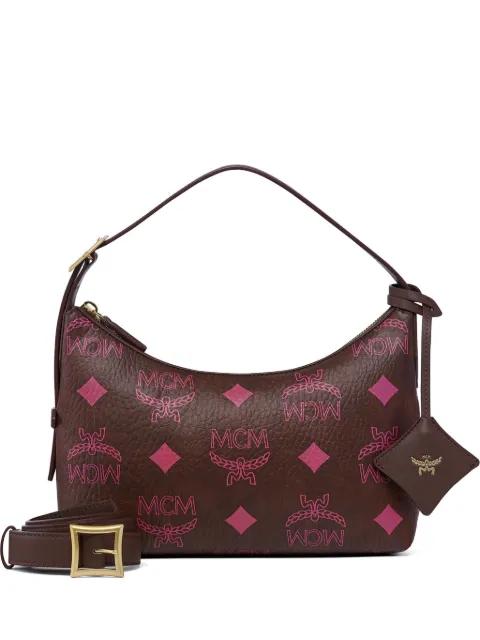Maxi Visetos Aren shoulder bag by MCM