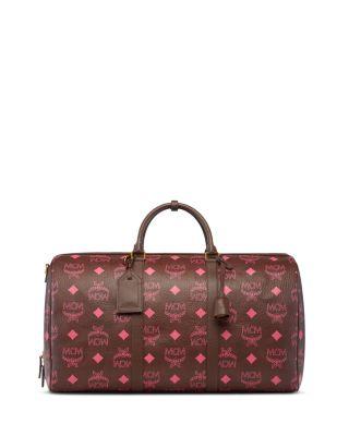 Ottomar Large Leather Weekender Bag by MCM