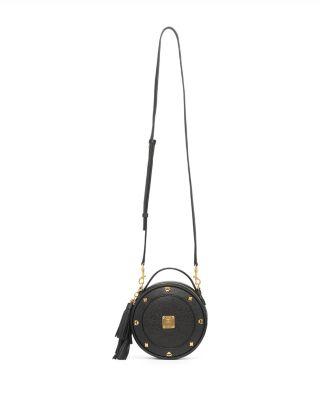 Pina Small Studded Leather Crossbody by MCM