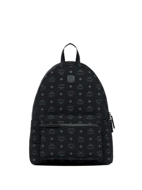 Stark monogram-pattern packable backpack by MCM