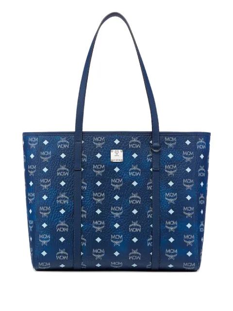 Toni Top-Zip Shopper In Visetos Medium by MCM