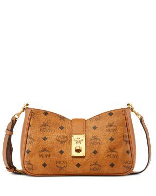 Tracy Small Visetos Leather Shoulder Bag by MCM