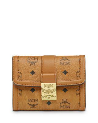 Tracy Small Visetos Trifold Wallet by MCM
