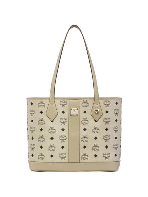 Visetos logo-print tote bag by MCM