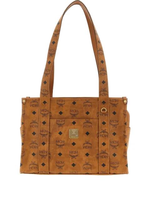 Visetos monogram school tote by MCM