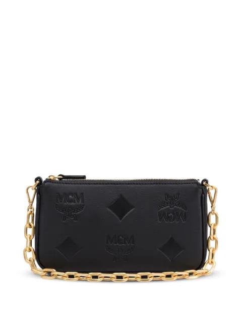 logo-debossed shoulder bag by MCM