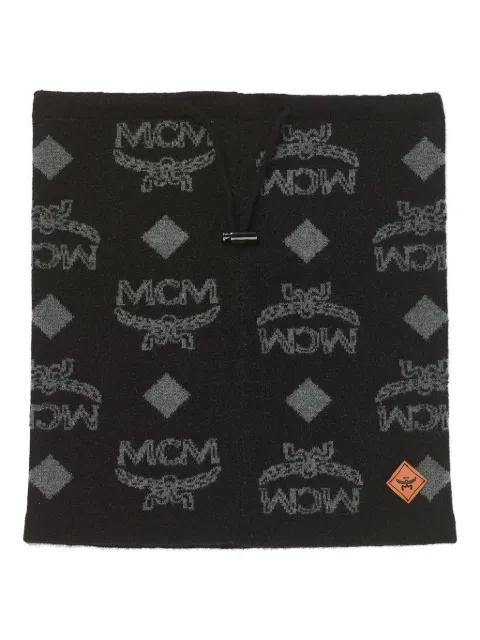 logo-patch neck warmer by MCM