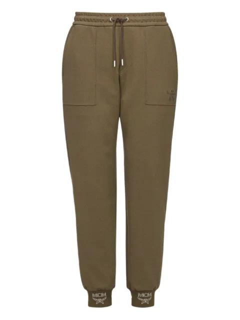 logo ponte track pants by MCM