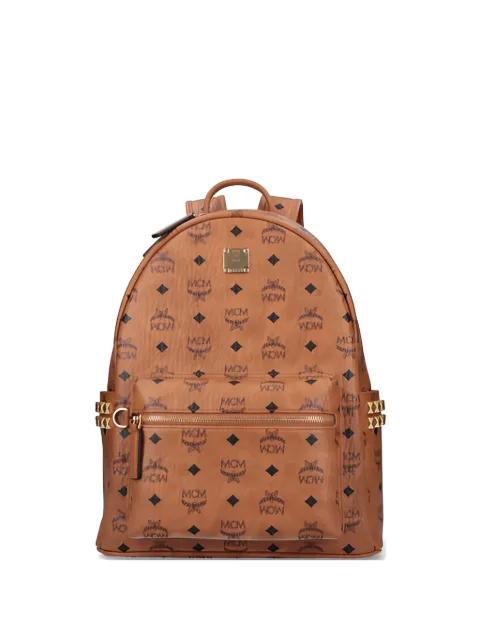 logo studded backpack by MCM