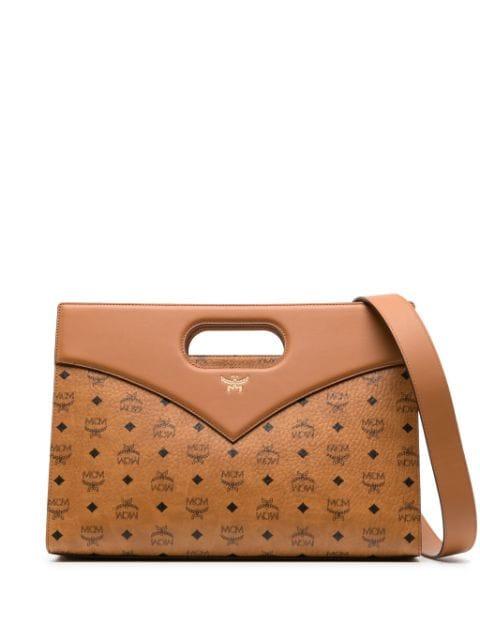 medium Diamond Visetos-print tote bag by MCM