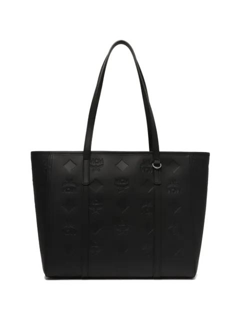 medium Toni Monogram leather tote bag by MCM