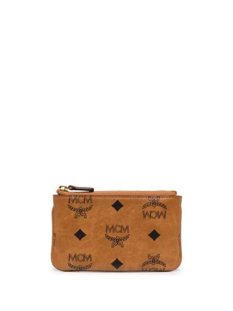 mini monogram-print key pouch by MCM