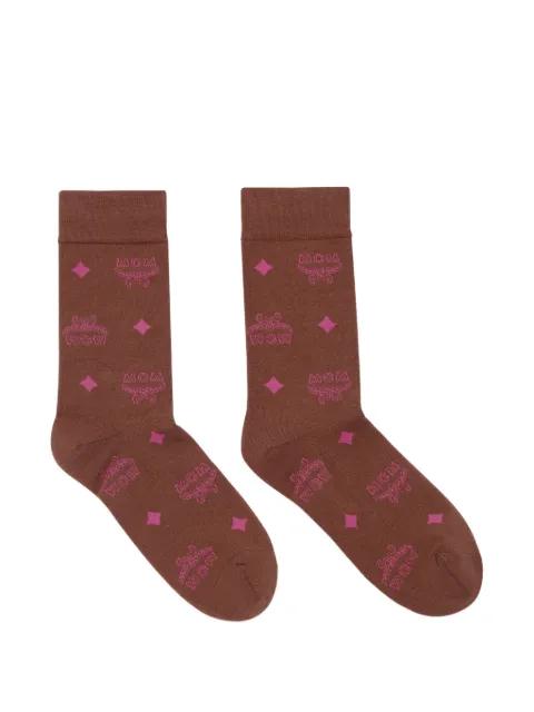 monogram knit socks by MCM