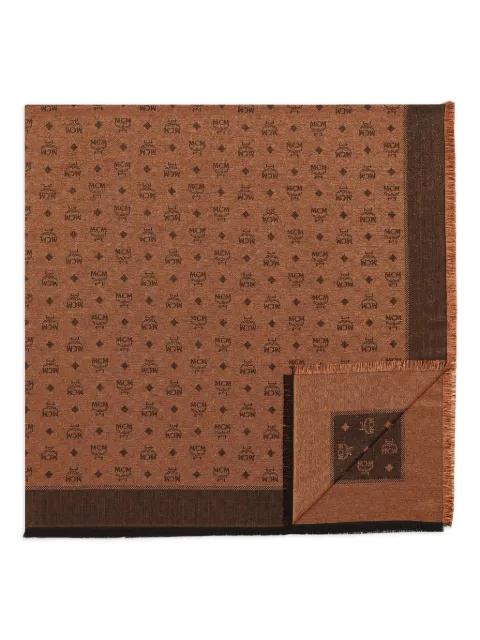 monogram-pattern shawl by MCM