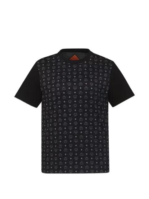 monogram-print panelled t-shirt by MCM