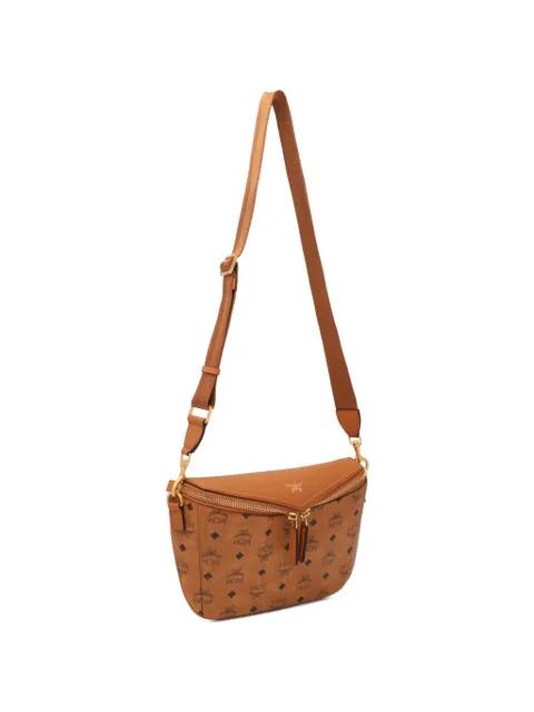 patterned crossbody bag by MCM
