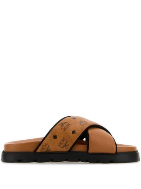 printed sandals by MCM