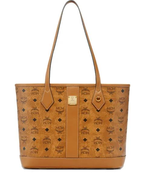 small monogram-print tote bag by MCM