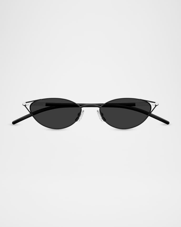 50mm Metal & Acetate Cat-Eye Sunglasses by MCQUEEN