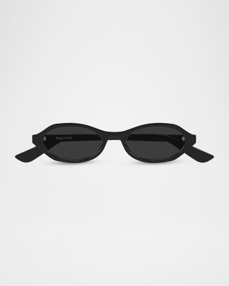 51mm Acetate Oval Sunglasses by MCQUEEN