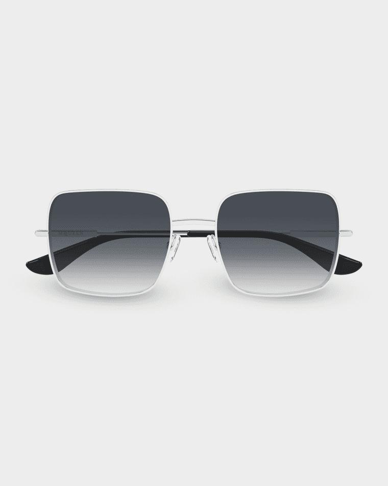 55mm Metal Square Sunglasses by MCQUEEN