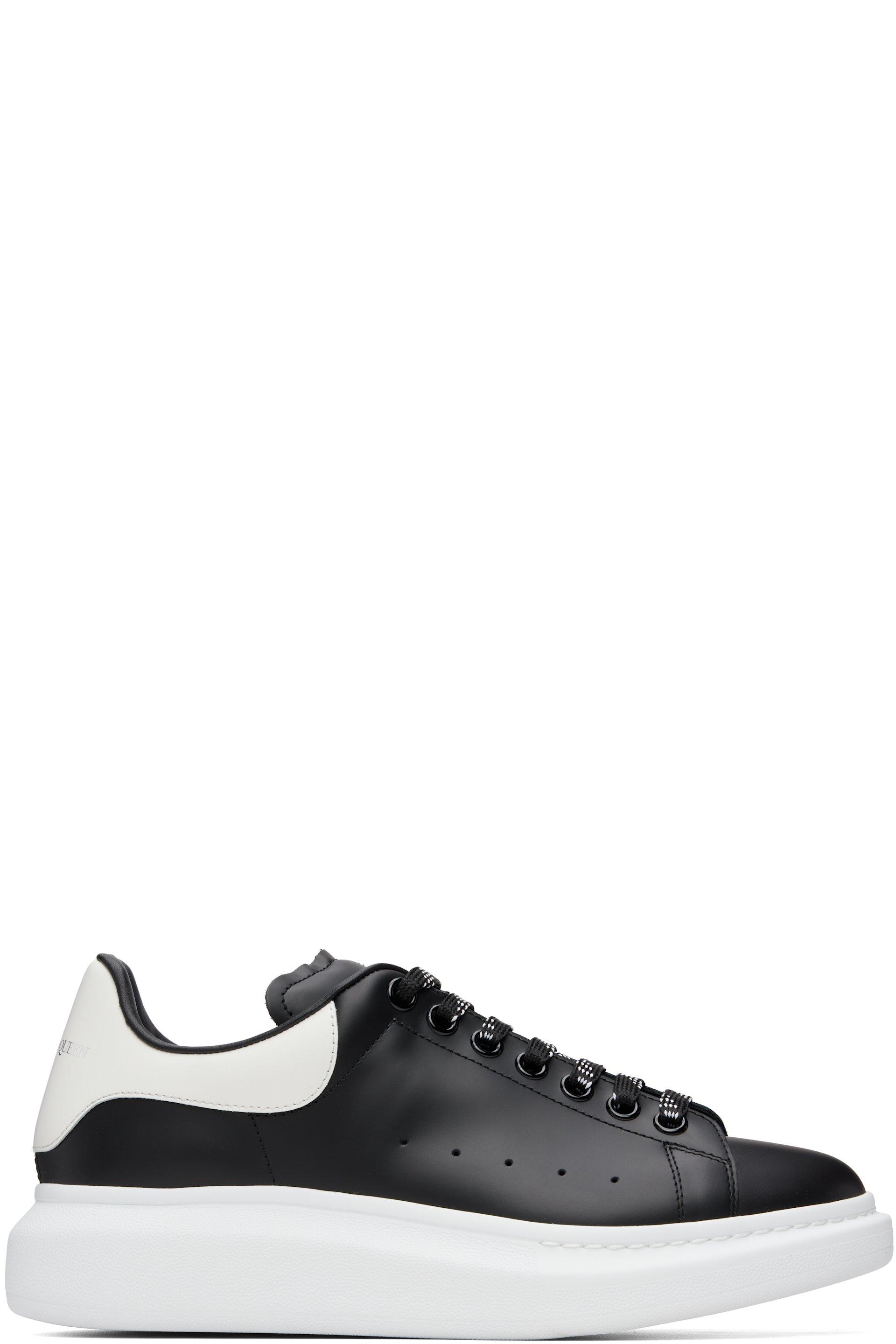 Black & White Oversized Sneakers by MCQUEEN