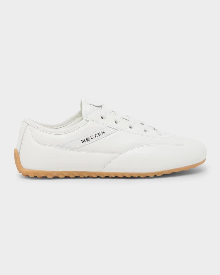 Box Leather Low-Top Sneakers by MCQUEEN