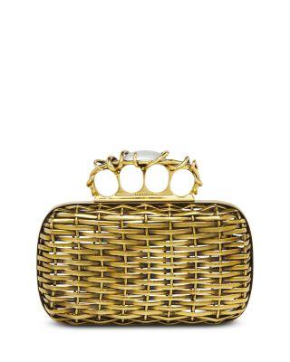 Brass Basket Clutch by MCQUEEN