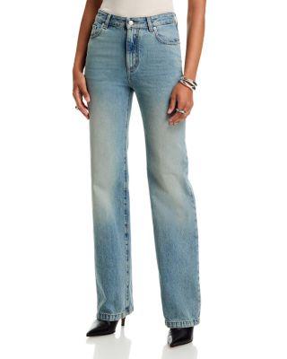 Certified Indigo Straight Leg Jeans in Electric Blue by MCQUEEN