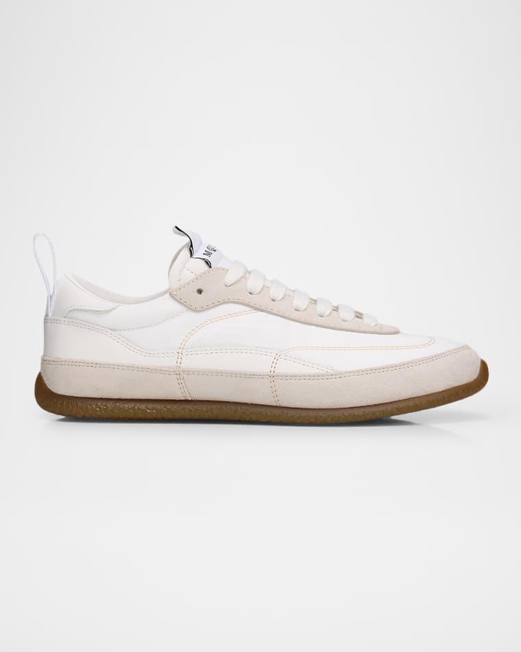 EC1 Mixed Leather and Nylon Low-Top Trainers by MCQUEEN