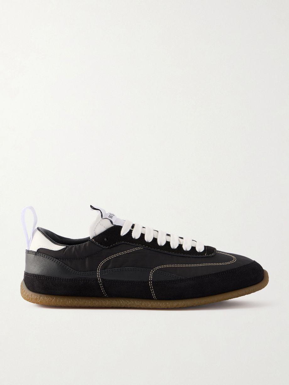 EC1 suede and leather-trimmed shell sneakers by MCQUEEN