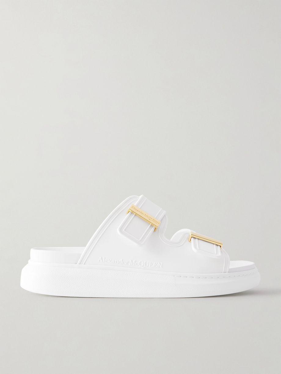 Hybrid rubber exaggerated-sole slides by MCQUEEN