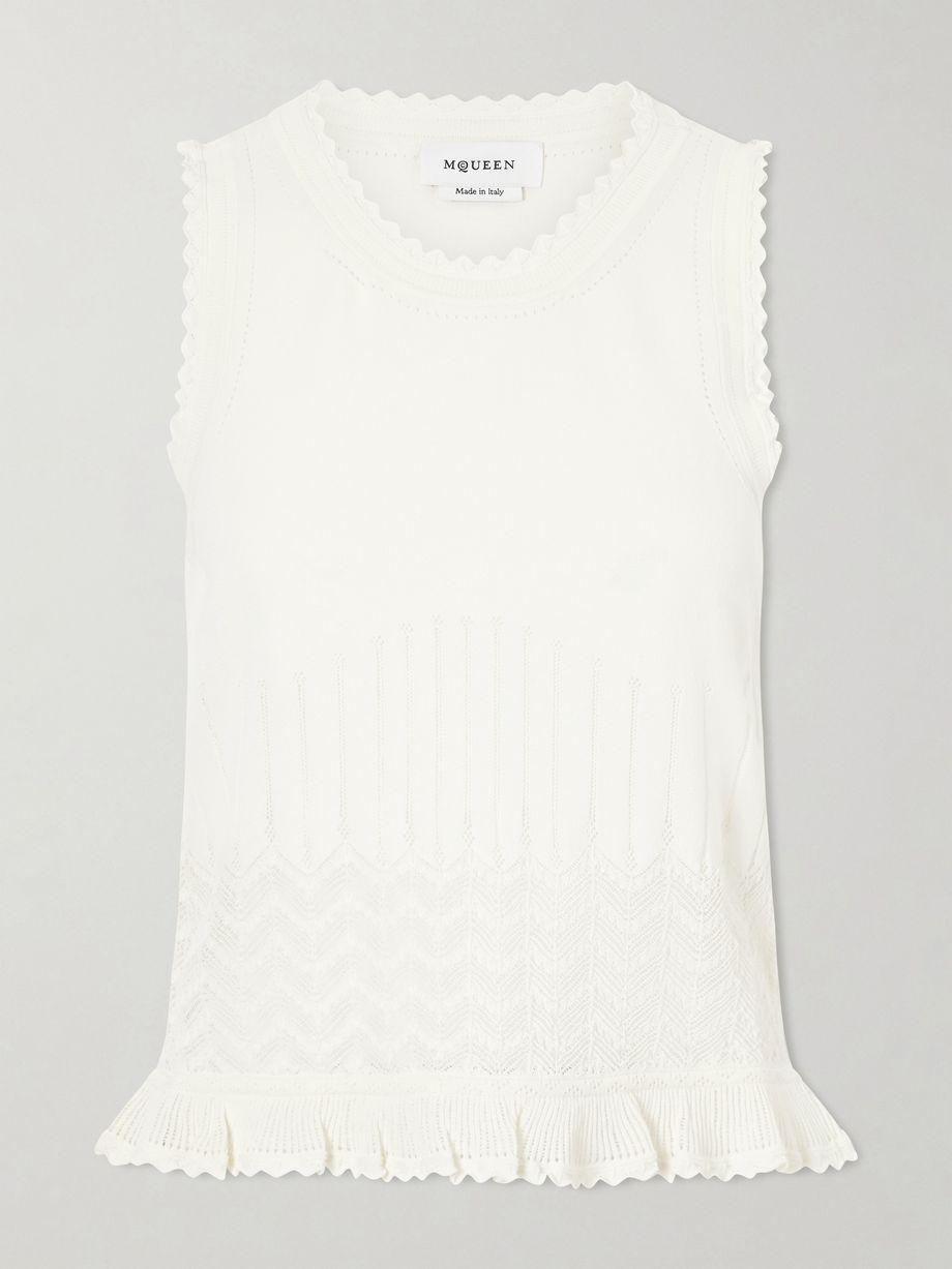 Knitted jersey tank by MCQUEEN