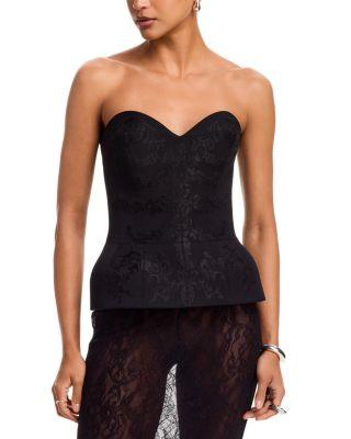 Lace Ribcage Embroidery Corset Top by MCQUEEN