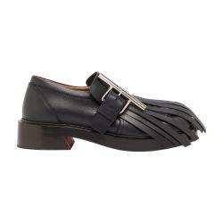 Leather loafers with removable fringe by MCQUEEN