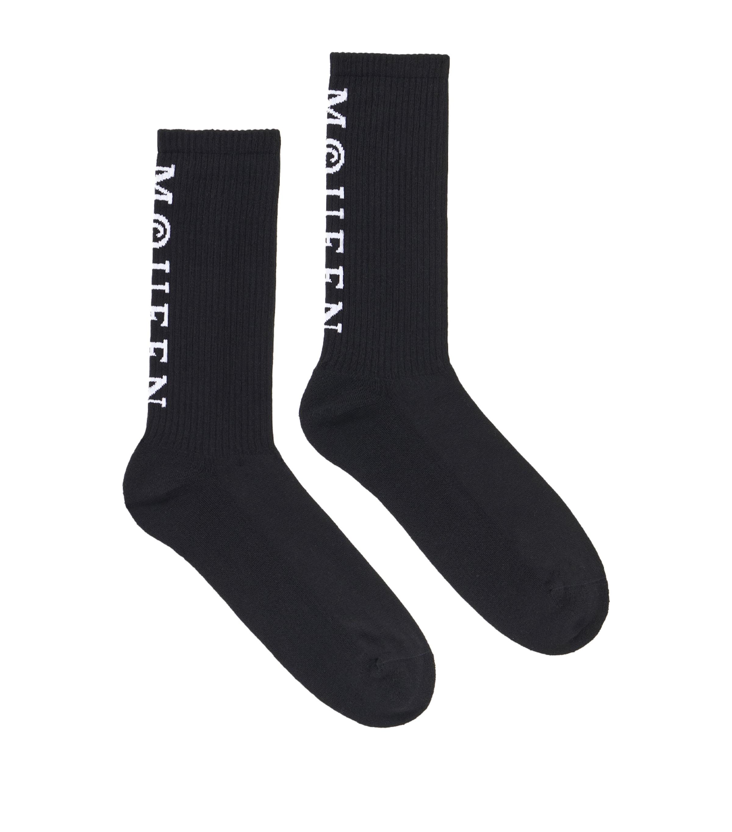 McQueen Cotton-Blend Logo Socks by MCQUEEN
