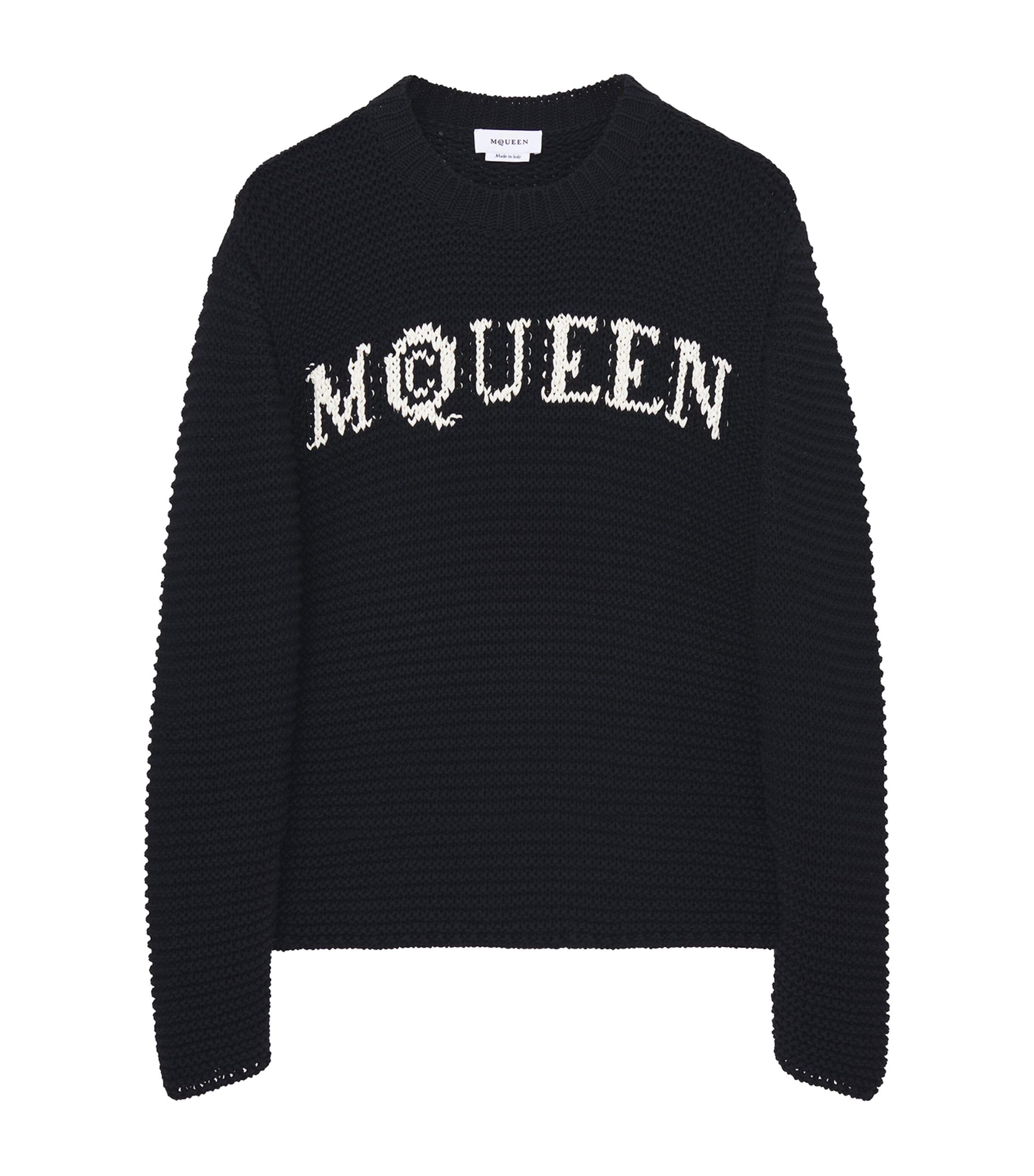 McQueen Cotton Logo Sweater by MCQUEEN