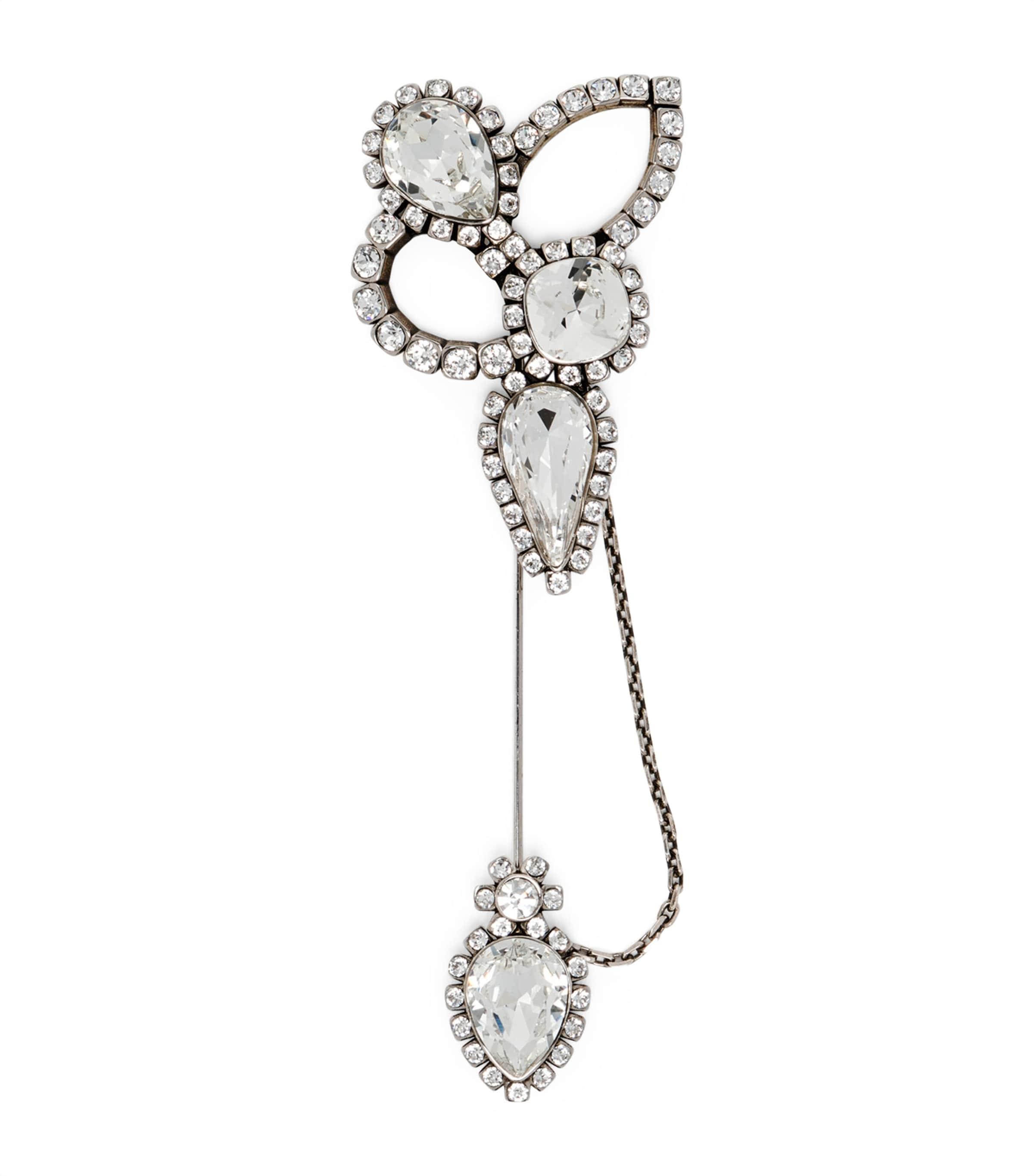 McQueen Embellished Chandelier Brooch by MCQUEEN